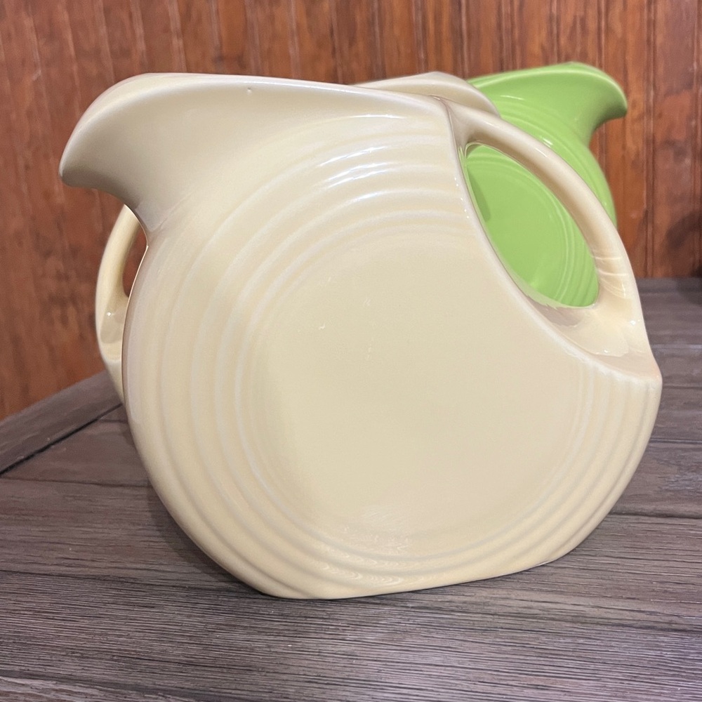 Yellow Fiesta Large Disk Pitchers
